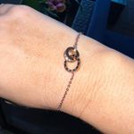 Boutique 18k Rose Gold Plated over Stainless steel Interlocking Bracelet (New) Photo 0