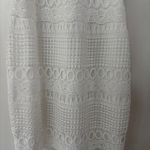 Two Sisters Two Sisters The Label Rivers Dress Size 2 White Lace Illusion Midi Dress Bridal Photo 5