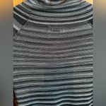 prAna  Women's Dress Breathe Striped Turtleneck Lightweight Sweater Dress Gray M Photo 6