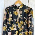 ASTR  the label velvet long sleeve floral dress Photo 1