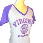 Virginia Beach gray and purple cute T Photo 2