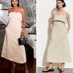 ZARA NWT viral TikTok, best seller GABARDINE strapless DRESS size XS Photo 13