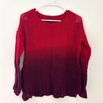 American Eagle burgundy and red ombre  sweater Photo 0
