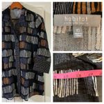 Habitat ‎ Clothes to Live In XS Black Brown Abstract Print Oversized Tunic Top Photo 12