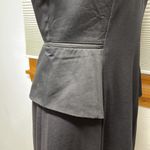 NYDJ Black Bridget Peplum Short Sleeve Ponte Dress Photo 5