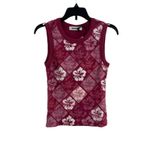 Daydreamer  Size XS Hibiscus Shrunken Tank Top In‎ Jam Pink - New Photo 1