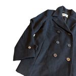 Babaton  Cashmere Blend Double Breasted Black Peacoat Coat Jacket Size Medium Photo 1