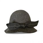 VINTAGE KATHY JEANNE CLOCHE Wool Grey Photo 3