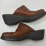 Born Shoes Born Brown Leather Clog Mules Size 9M Photo 5