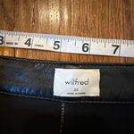 Aritzia  Wilfred Melina faux leather high rise straight black pant 00 Photo 7