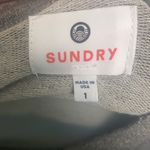 Sundry  Grey Tiered Sweatshirt Photo 4