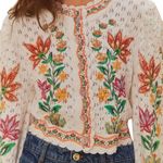 Farm Rio Off-White Garden Delight Knit Cardigan NWT Photo 5