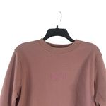 Brooklyn Cloth  Women Size Large Dusty Rose Pink Self Love Club‎ Crewneck Sweater Photo 1