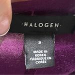 Halogen  purple stretchy short sleeve shirt Photo 3