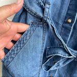 J Brand Womens Dress Carmela Blue Denim Button Front Released Hem Medium Photo 7