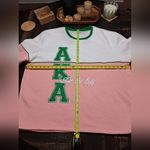 Aakaa Pink and white sweatshirt AKA Ivy Warehouse Photo 3
