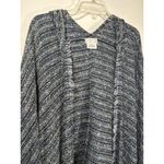 Free People All I Need Cozy Hooded Duster Lagenlook Boho Navy Blue Cardigan Soft Photo 1