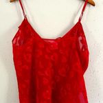 secret treasures 🦋 Red Heart Lingerie Camisole Sheer Heart Top XL Photo 2