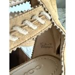 Coach  Via Demi Wedge Sandals Size 7.5 Gladiator Tassel Ties Suede Photo 6