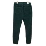 Eunina  Emerald Green Corduroy Skinny High Rise Pants Cotton Crop Jeans Size 3 Photo 1