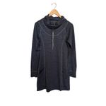 Kuhl Lea Cowl Neck Sweater Dress Women’s Size M Dark Gray Stretch Pockets 4209 Photo 3