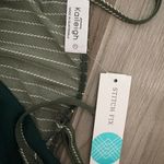 Stitch Fix Green And White Striped Long Romper Photo 1