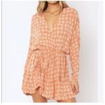 Amuse Society  Women's Spellbound Woven Mini Dress in Cognac Size Small‎ Photo 13