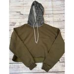 Celestial Bodiez NWOT Good Vibe Hoodie in Olive Juice Green/Smoke Gray Medium Green Photo 2