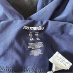 Marika Navy Blocked Tempo Leggings Workout size XL Star Print Photo 9