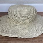 Silver Wave Boho Handmade Crochet Wide Brim Summer Hat Photo 1