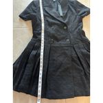 House of Harlow 1960 Dress Womens Medium Black Tweed Career Quiet Luxury Preppy Black Photo 6