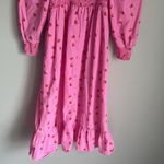 Cras Florence Dress Smocked Long sleeve Pink Strawberries Medium Photo 10