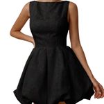 Boutique Black Mini Open Back Dress Photo 1