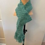 Elegant Teal Knit Scarf and Hat Set – Soft, Warm & Stylish Winter Accessory Green Photo 7