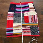 Anthropologie SUPER RARE Bulldog Patchwork Wool Sweater Skirt Size Medium Photo 9