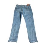 ZARA Blue Wash Denim Jeans Cropped Ankle Zip Detail Women US 12 EUR 44 Photo 2