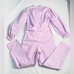 J.Crew  Puff Sleeve Chino Jumpsuit Overalls Lavender Purple Size 0 Photo 4