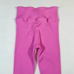 YEAR OF OURS RIBBED VERONICA LEGGING IN MALIBU PINK SIZE M Size M Photo 7