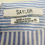 Saylor  Aria Dress in Blue & White Photo 2