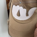 FOOTBALL MOM ADJ. BALL CAP COTTON KHAKI FREYED EDGES NEW Tan Photo 10