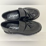 Free People  Black Leather Loafers Photo 7