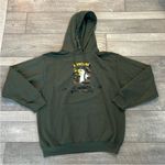 Hunter Green Military Hooded Sweatshirt Size Large. Photo 3