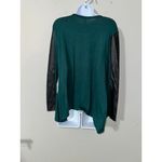 BCBGMAXAZRIA  Bright Elm Combo Long‎ Sleeve Knit Top Size Medium Photo 3