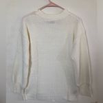 SO  GOOD FOR LIFE Womens Baggy Sweater Size Medium Juniors Coconut Cream New Photo 4