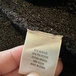 Francesca’s Long Hooded Sleeveless Cardigan Size Medium Black NWT Photo 5