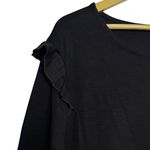 Old Navy Ruffle Long Sleeve Black Shift Dress Size XXL Classic Modest Preppy NWT Photo 3