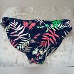 Dark Blue Floral Bikini Bottoms Size XL Photo 1