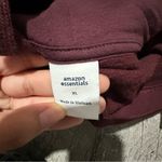 Maroon Burgundy Red Hoodie Pockets Women’s Pull Over drawstring basic amazon XL Photo 3