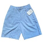 EP Pro Women's High Waist Pleated Shorts Blue Size 4 Casual Golf Photo 0