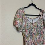 Anthropologie   Aurelia Floral‎ Smocked Top Size Medium Petite Photo 2